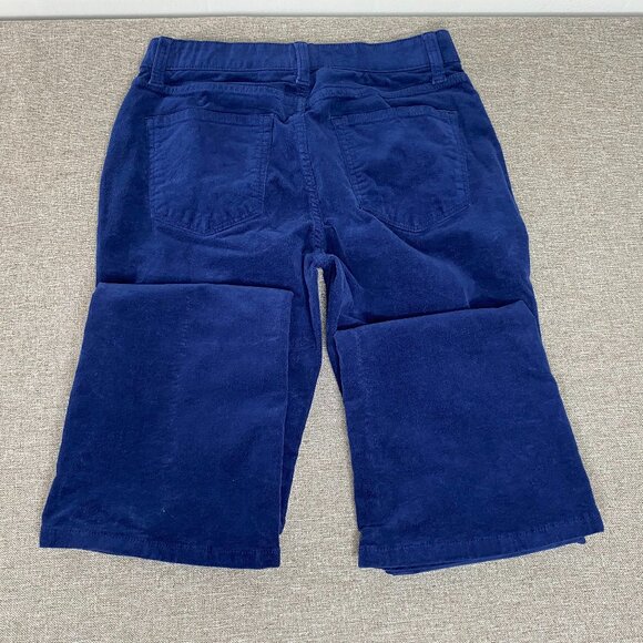 St. John's Bay Corduroy Flare Jeans Women's 4 Mid Rise Blue Casual Pants - Picture 6 of 12